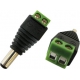 CCTV Camera Power Connector- Male Plug with Screw Terminals